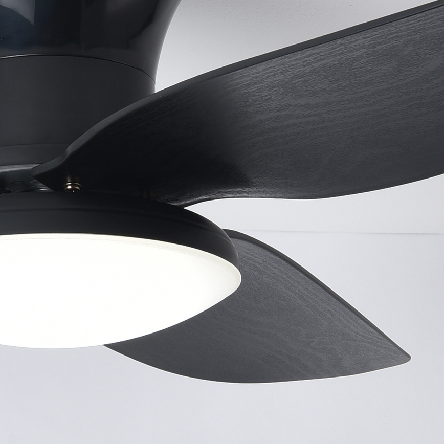 Brilagi - LED Ściemnialny wentylator sufitowy LED/30W/230V 3000-6500K czarny + pilot zdalnego sterowania