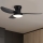 Brilagi - LED Ściemnialny wentylator sufitowy LED/30W/230V 3000-6500K czarny + pilot zdalnego sterowania