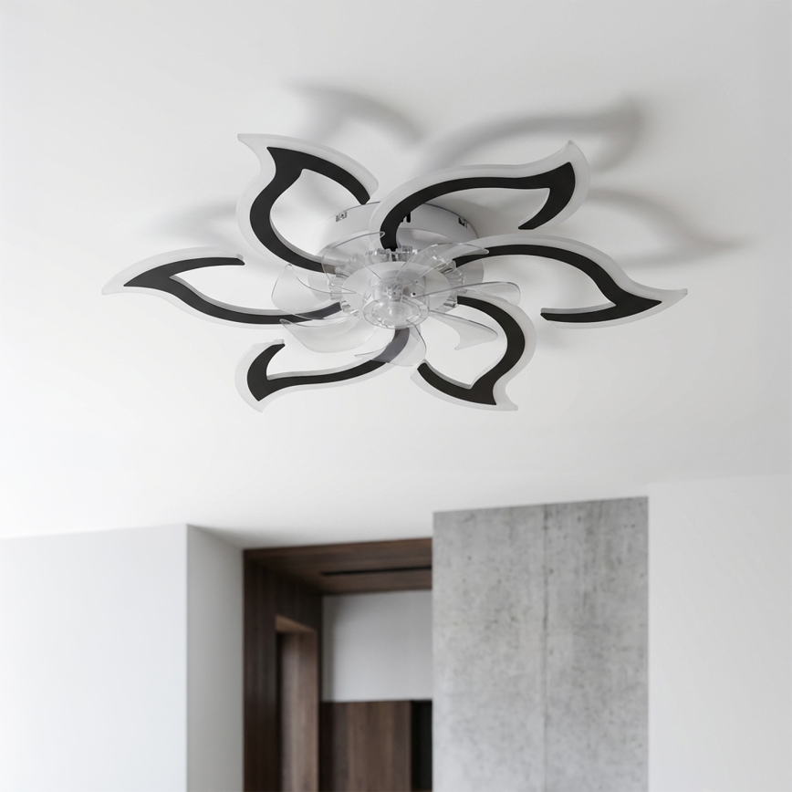 Brilagi - ściemnialny wentylator sufitowy LED/34W/230V 3000-6500K Ø83 cm czarny + pilot zdalnego sterowania