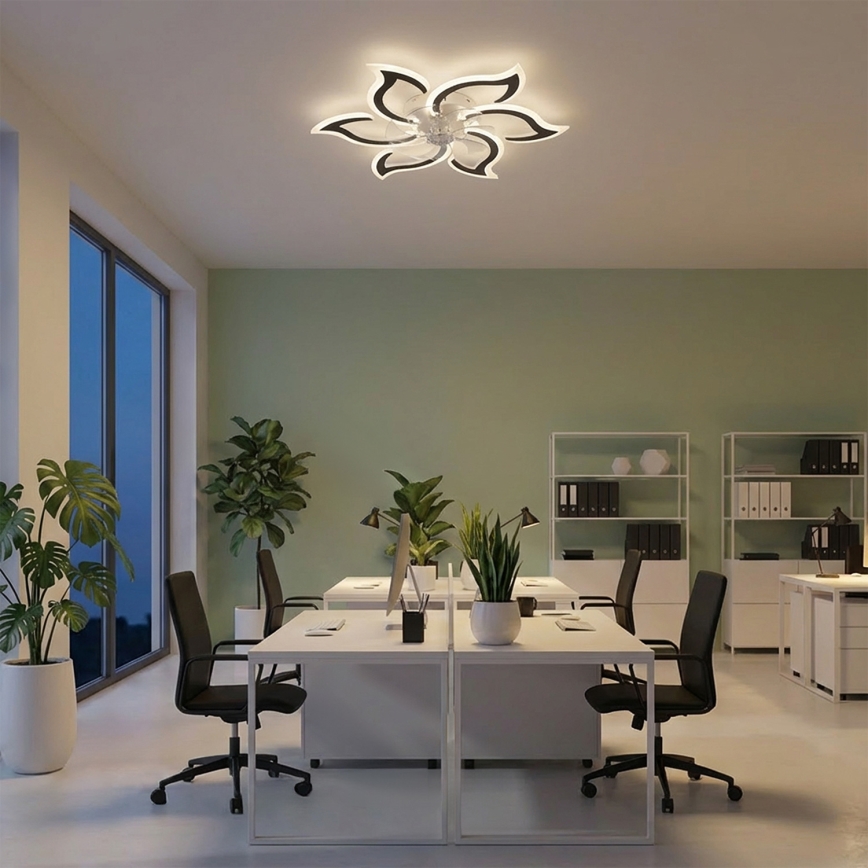 Brilagi - ściemnialny wentylator sufitowy LED/34W/230V 3000-6500K Ø83 cm czarny + pilot zdalnego sterowania