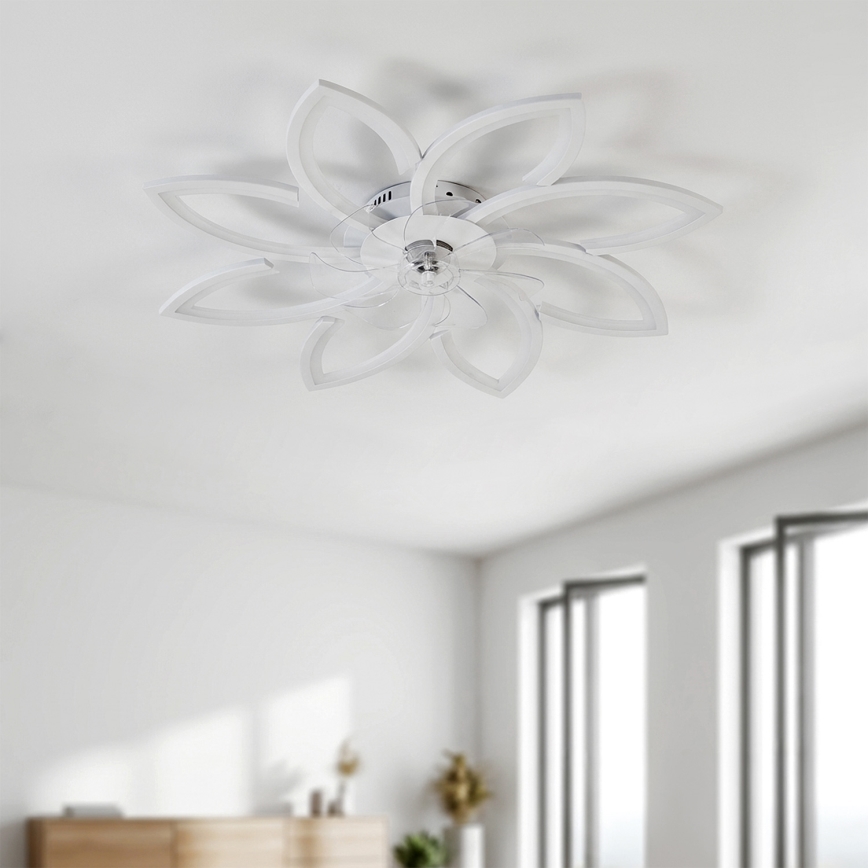 Brilagi - ściemnialny wentylator sufitowy LED/43W/230V śr. 90 cm biały + pilot zdalnego sterowania