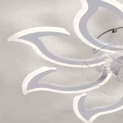 Brilagi - ściemnialny wentylator sufitowy LED 44W 230V 3000–6500K Ø 90 cm biały + pilot zdalnego sterowania