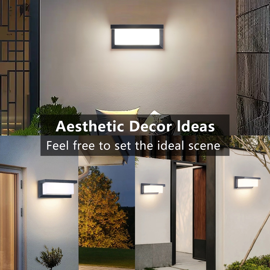 Brilagi - LED ściemnialny kinkiet zewnętrzny BRICKY 1xE27/6W/230V 2700-6500K IP54 antracyt