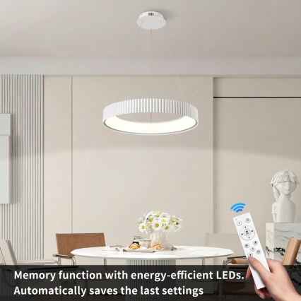 BRILAGI - LED ściemnialny żyrandol na lince FALCON MODERN LED/54W/230V 3000-6000K śr. 60 cm biały + zdalne sterowanie