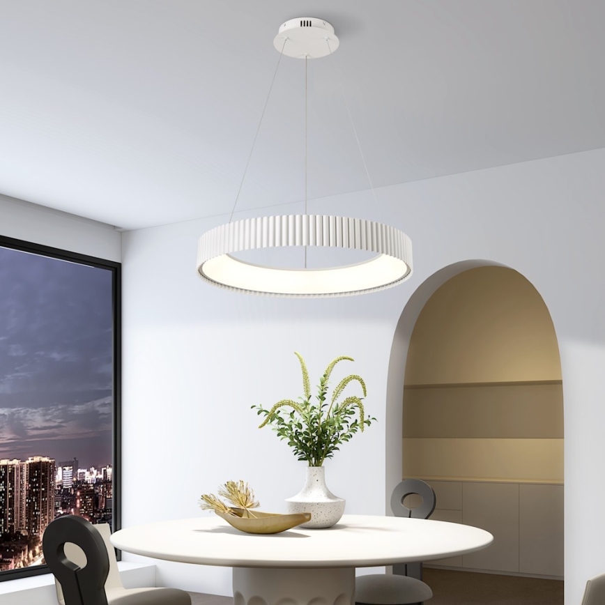 BRILAGI - LED ściemnialny żyrandol na lince FALCON MODERN LED/54W/230V 3000-6000K śr. 60 cm biały + zdalne sterowanie