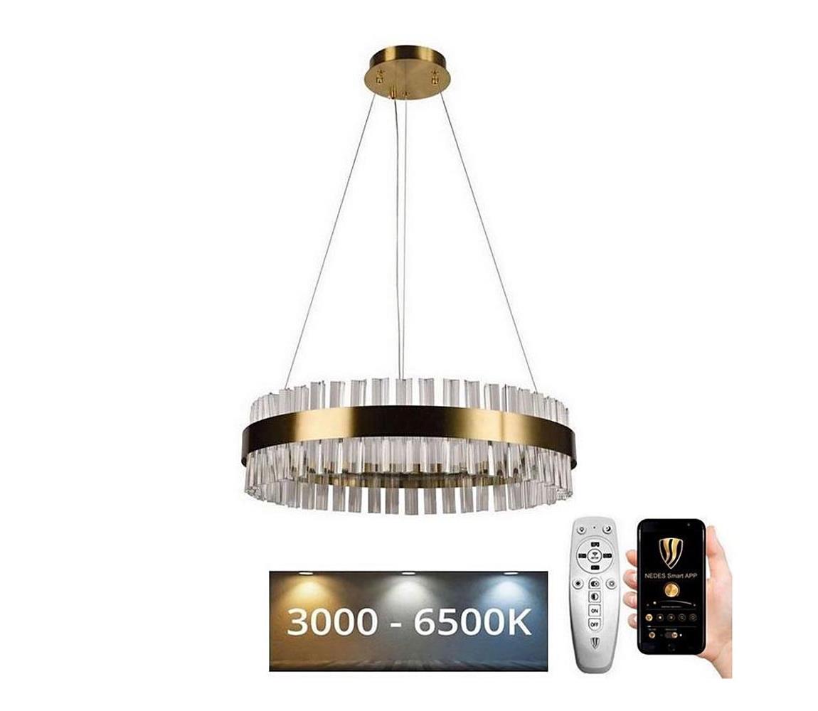 Brilagi - LED Ściemnialny żyrandol kryształowy na lince HALO LED/40W/230V + pilot