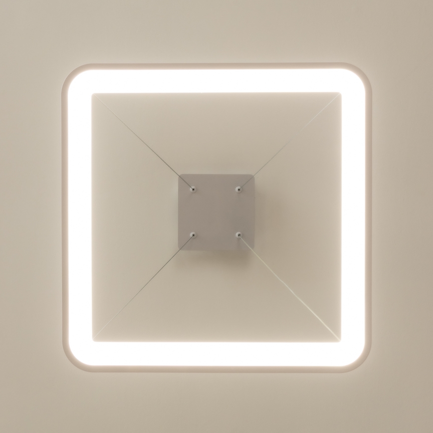 Brilagi - Ściemnialny żyrandol na linkę FALCON SLIM LED/50W/230V 3000-6500K 50x50 cm biały + pilot zdalnego sterowania