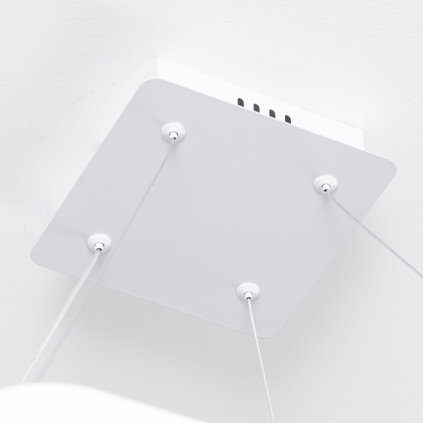 Brilagi - Ściemnialny żyrandol na linkę FALCON SLIM LED/50W/230V 3000-6500K 50x50 cm biały + pilot zdalnego sterowania