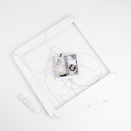 Brilagi - Ściemnialny żyrandol na linkę FALCON SLIM LED/50W/230V 3000-6500K 50x50 cm biały + pilot zdalnego sterowania