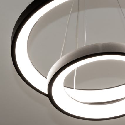 Brilagi - LED ściemnialna lampa wisząca na linkach FALCON SLIM LED/68W/230V 3000-6500K śr. 50 cm czarna + pilot zdalnego sterowania