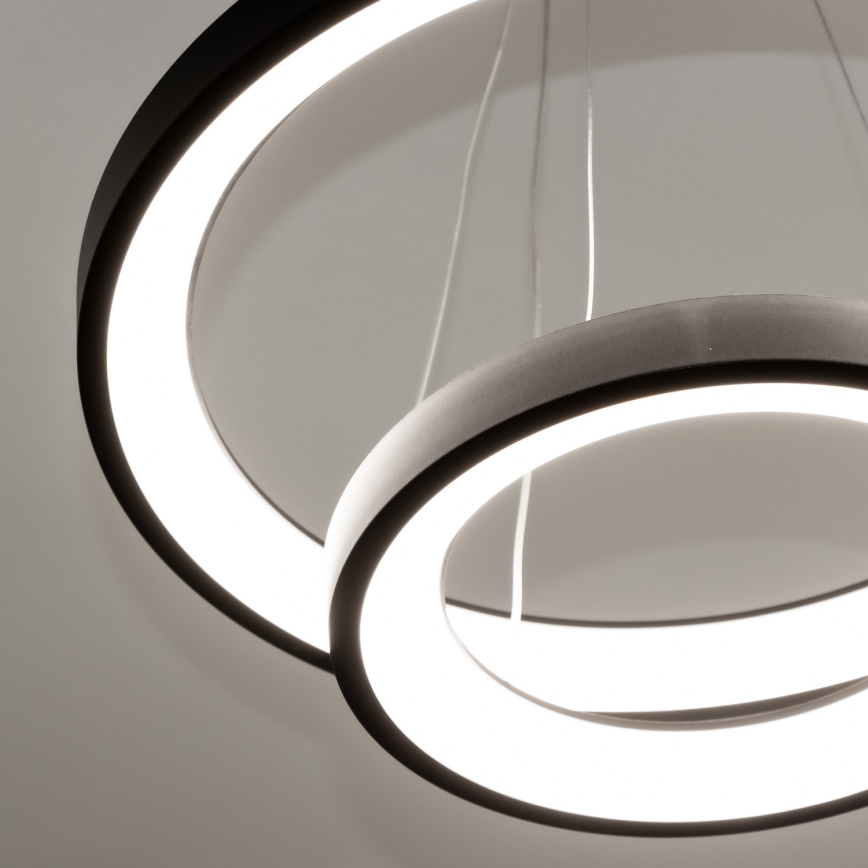 Brilagi - LED ściemnialna lampa wisząca na linkach FALCON SLIM LED/68W/230V 3000-6500K śr. 50 cm czarna + pilot zdalnego sterowania