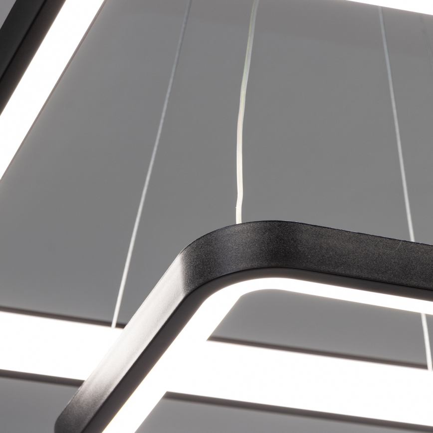 Brilagi - Ściemnialna lampa wisząca na linkach FALCON SLIM LED/78W/230V 3000-6500K 50x50 cm czarna + pilot zdalnego sterowania