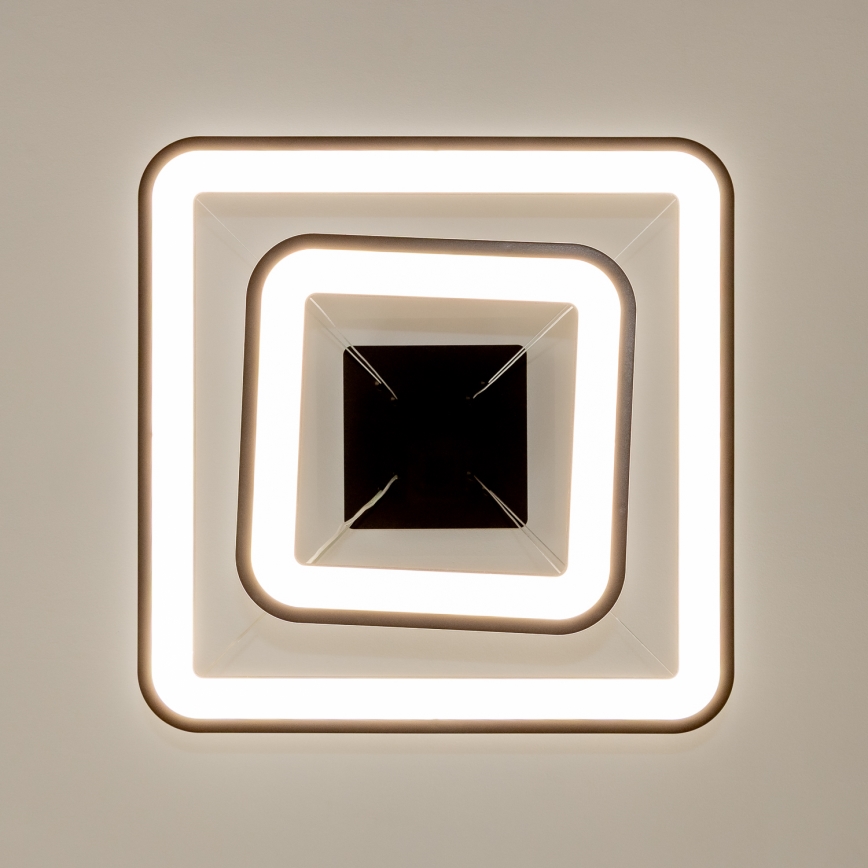 Brilagi - Ściemnialna lampa wisząca na linkach FALCON SLIM LED/78W/230V 3000-6500K 50x50 cm czarna + pilot zdalnego sterowania