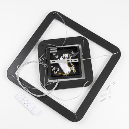 Brilagi - Ściemnialna lampa wisząca na linkach FALCON SLIM LED/78W/230V 3000-6500K 50x50 cm czarna + pilot zdalnego sterowania