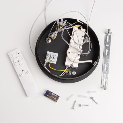 Brilagi - ściemnialna lampa wisząca na lince FALCON LED/40W/230V 3000-6500K śr. 45 cm czarna + pilot zdalnego sterowania