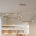 Brilagi - LED ściemnialny żyrandol na lince PORTOFINO LED/98W/230V 3000-6000K beżowy + pilot zdalnego sterowania