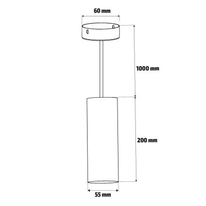 Brilagi - LED RGBW ściemnialny żyrandol wiszący na lince SELE 1xGU10/4,8W/230V 3000K czarny + pilot zdalnego sterowania