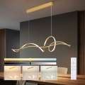 Brilagi - LED ściemnialny żyrandol na lince SIGNATURE LED/55W/230V 3000-6000K 120x23 cm złoty + pilot zdalnego sterowania
