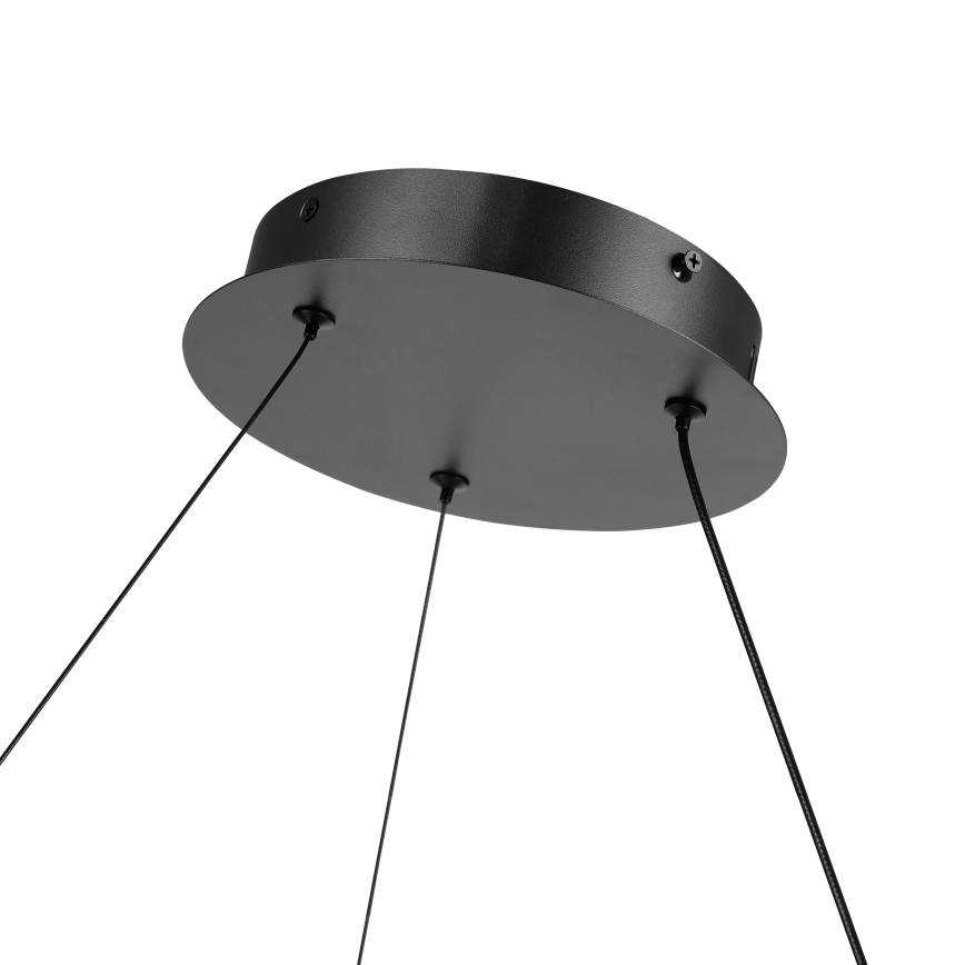 Brilagi - ściemnialna lampa wisząca LED na lince TWISTER LED/48W/230V 3000-6000K średnica 50 cm czarna + zdalne sterowanie