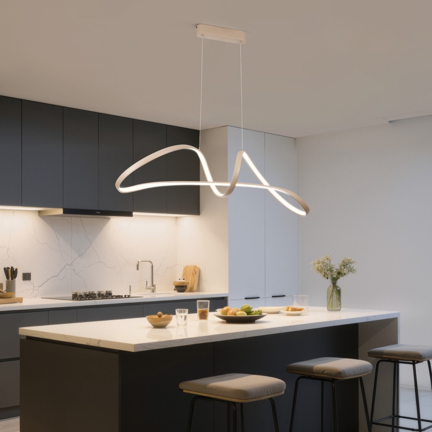 Brilagi - LED ściemnialny żyrandol na linkach TWISTER LED/60W/230V 3000-6000K beżowy + z pilotem