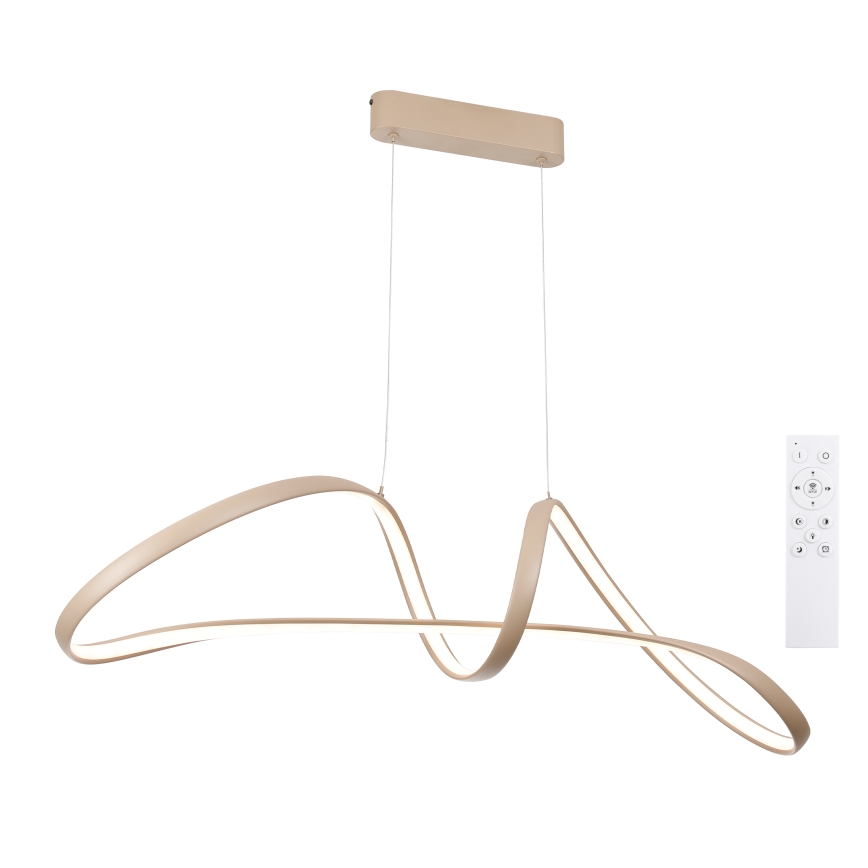 Brilagi - LED ściemnialny żyrandol na linkach TWISTER LED/60W/230V 3000-6000K beżowy + z pilotem