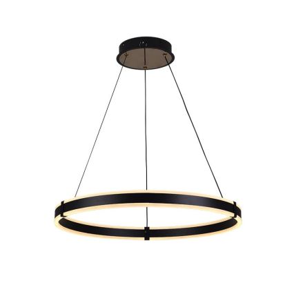 Brilagi - LED ściemnialna lampa wisząca na linkach CIRCLE LED/85W/230V 3000-6500K Ø 60 cm czarny/złoty + pilot zdalnego sterowania