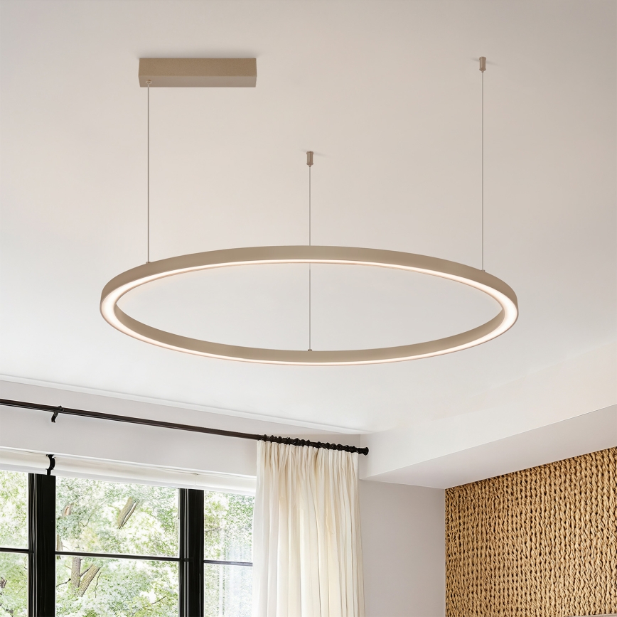 Brilagi - ściemnialny żyrandol LED na lince PORTOFINO LED/60W/230V 3000-6000K Ø 80 cm beżowy + pilot zdalnego sterowania