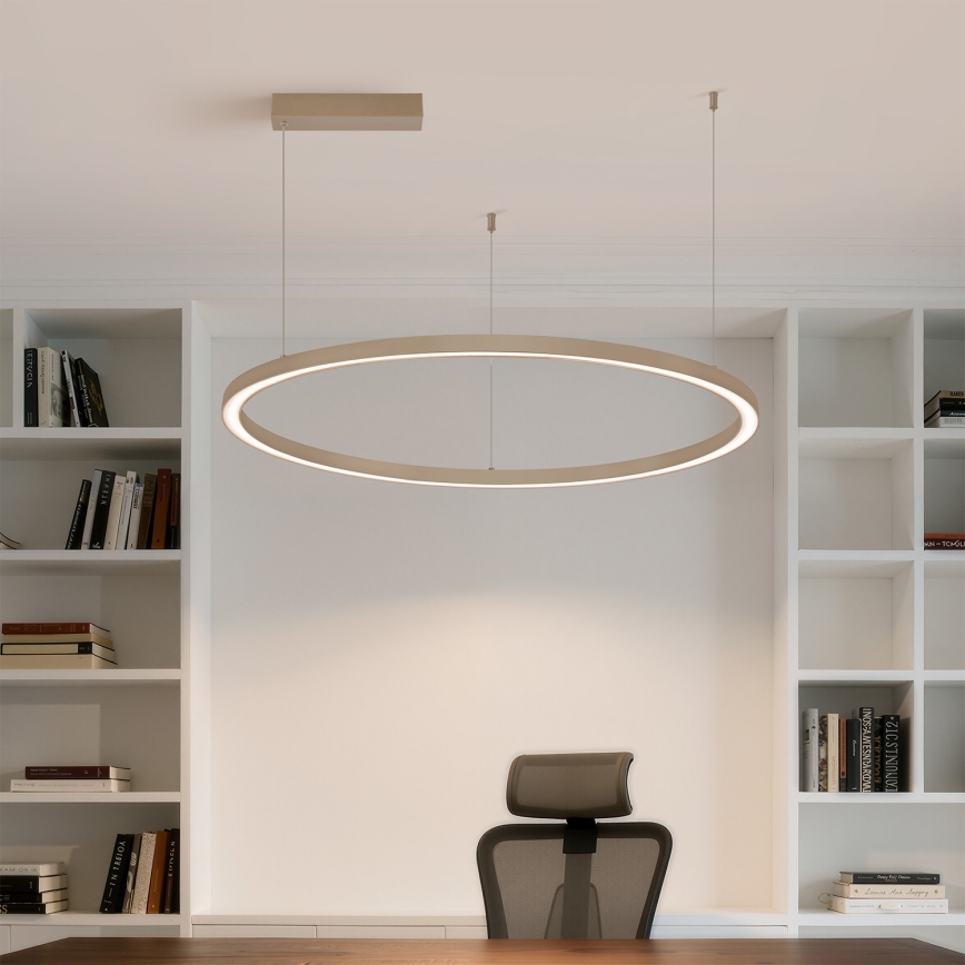 Brilagi - ściemnialny żyrandol LED na lince PORTOFINO LED/60W/230V 3000-6000K Ø 80 cm beżowy + pilot zdalnego sterowania