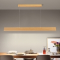 Brilagi - LED ściemnialny żyrandol na linkach SLIMLINE LED/40W/230V 3000-6000K dekor dębu + pilot zdalnego sterowania