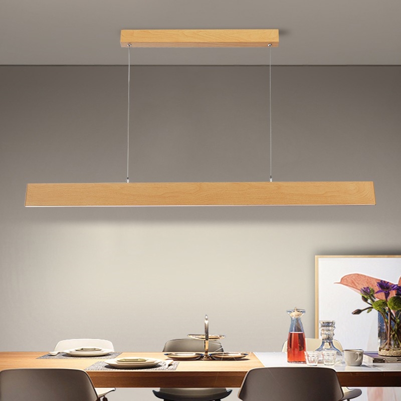 Brilagi - LED ściemnialny żyrandol na linkach SLIMLINE LED/40W/230V 3000-6000K dekor dębu + pilot zdalnego sterowania