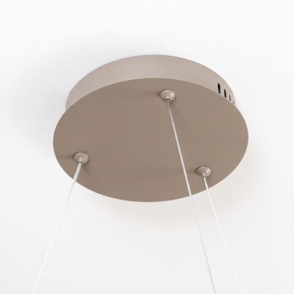 BRILAGI - ściemnialny żyrandol LED na lince FALCON SLIM LED/42W/230V 3000-6500K Ø 50 cm beżowy + zdalne sterowanie