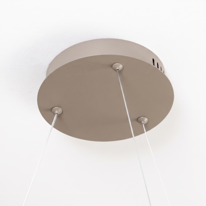 BRILAGI - ściemnialny żyrandol LED na lince FALCON SLIM LED/42W/230V 3000-6500K Ø 50 cm beżowy + zdalne sterowanie