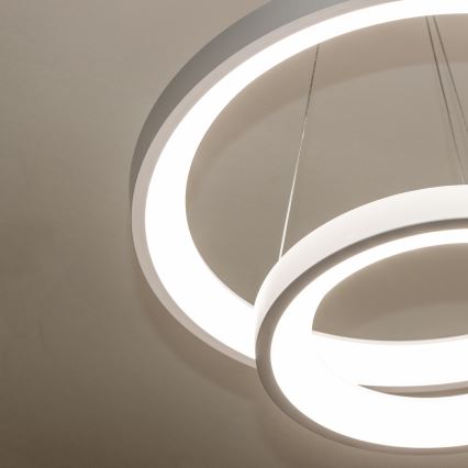 Brilagi - Ściemnialna lampa wisząca LED na lince FALCON SLIM LED/68W/230V 3000-6500K śr. 50 cm biała + pilot zdalnego sterowania