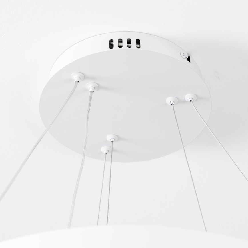 Brilagi - Ściemnialna lampa wisząca LED na lince FALCON SLIM LED/68W/230V 3000-6500K śr. 50 cm biała + pilot zdalnego sterowania