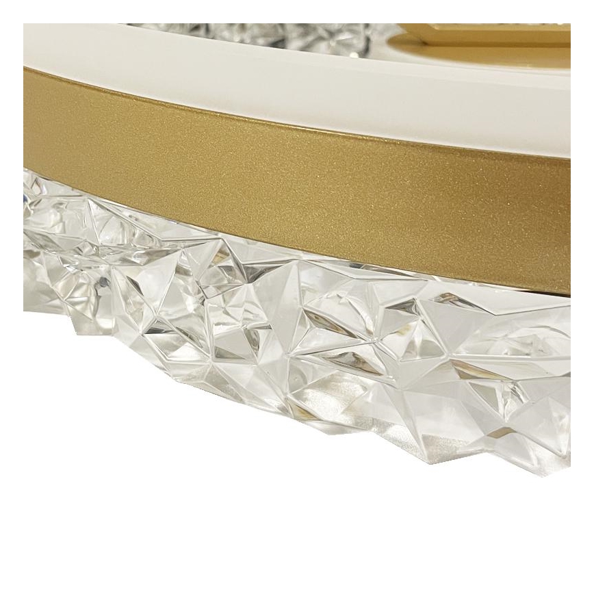 Brilagi - LED Ściemnialny żyrandol natynkowy LED/86W/230V 3000-6500K złoty + zdalne sterowanie