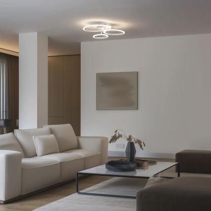 Brilagi - LED Ściemnialny żyrandol natynkowy ORBITS LED/40W/230V 3000-6500K biały + pilot zdalnego sterowania