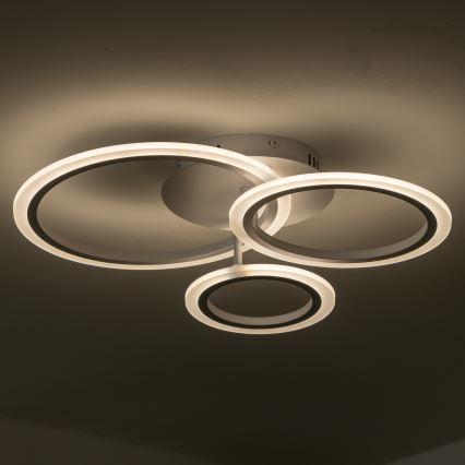 Brilagi - LED Ściemnialny żyrandol natynkowy ORBITS LED/40W/230V 3000-6500K biały + pilot zdalnego sterowania