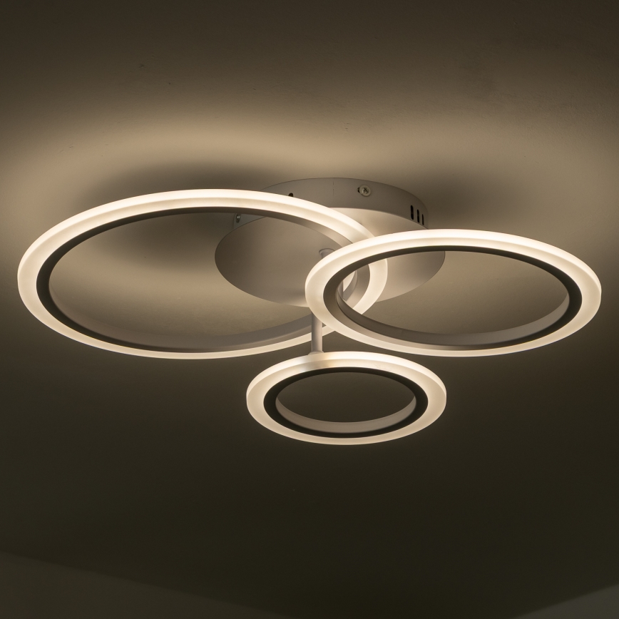 Brilagi - LED Ściemnialny żyrandol natynkowy ORBITS LED/40W/230V 3000-6500K biały + pilot zdalnego sterowania