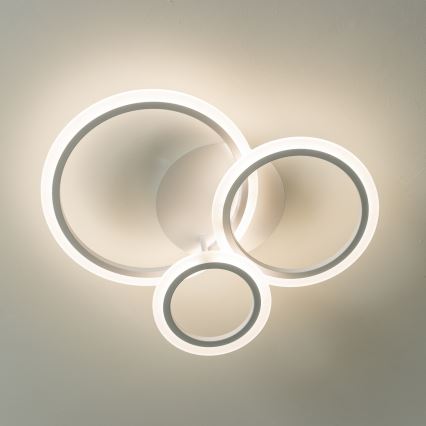 Brilagi - LED Ściemnialny żyrandol natynkowy ORBITS LED/40W/230V 3000-6500K biały + pilot zdalnego sterowania