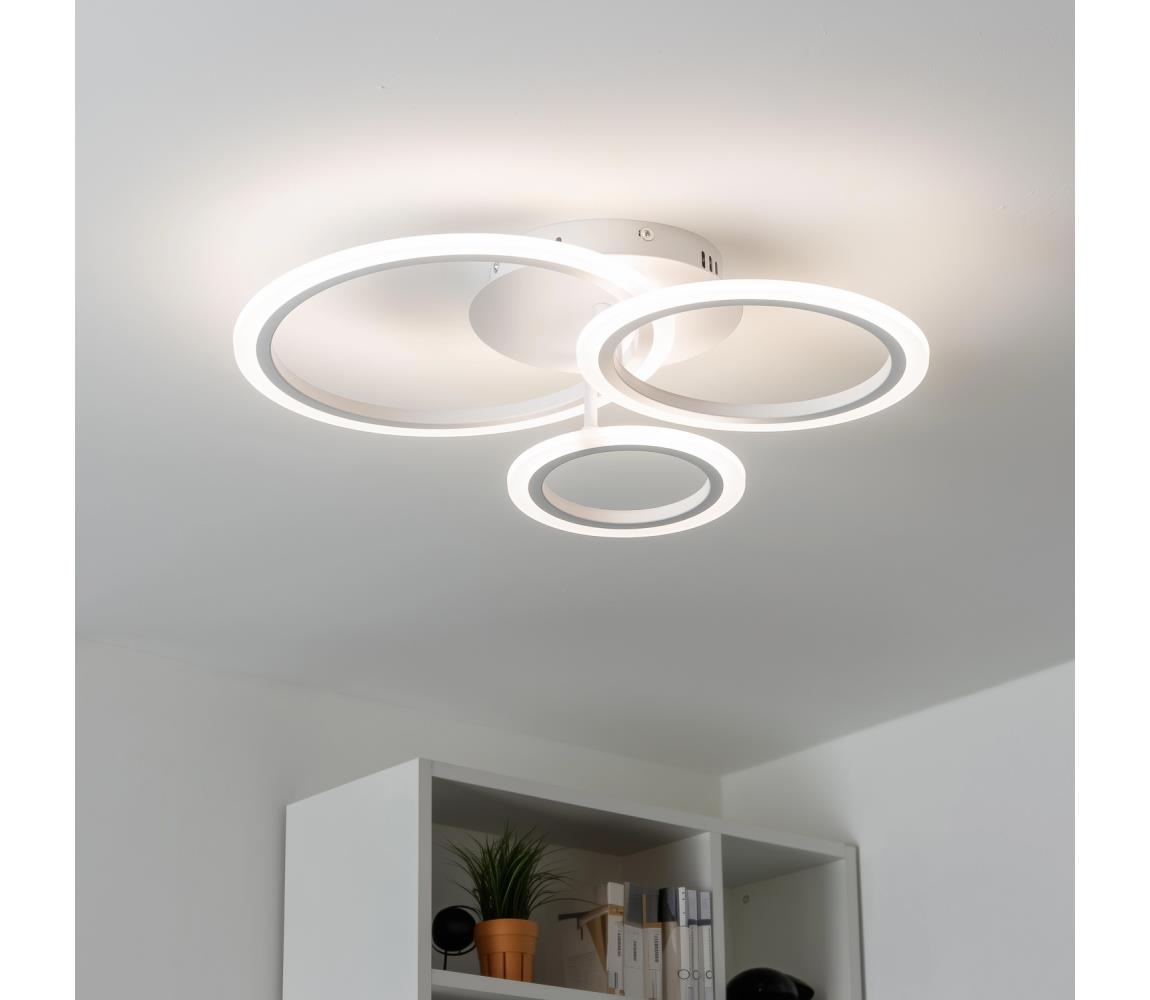 Brilagi - LED Ściemnialny żyrandol natynkowy ORBITS LED/40W/230V 3000-6500K biały + pilot