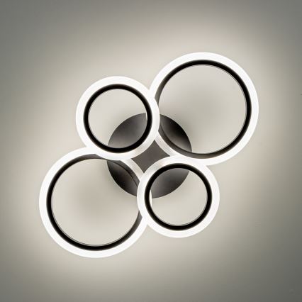 Brilagi - LED Ściemnialny żyrandol natynkowy ORBITS LED/50W/230V 3000-6500K antracyt + pilot zdalnego sterowania