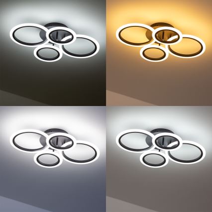 Brilagi - LED Ściemnialny żyrandol natynkowy ORBITS LED/50W/230V 3000-6500K + Pilot zdalnego sterowania