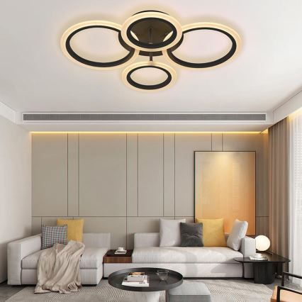 Brilagi - LED Ściemnialny żyrandol natynkowy ORBITS LED/50W/230V 3000-6500K + Pilot zdalnego sterowania