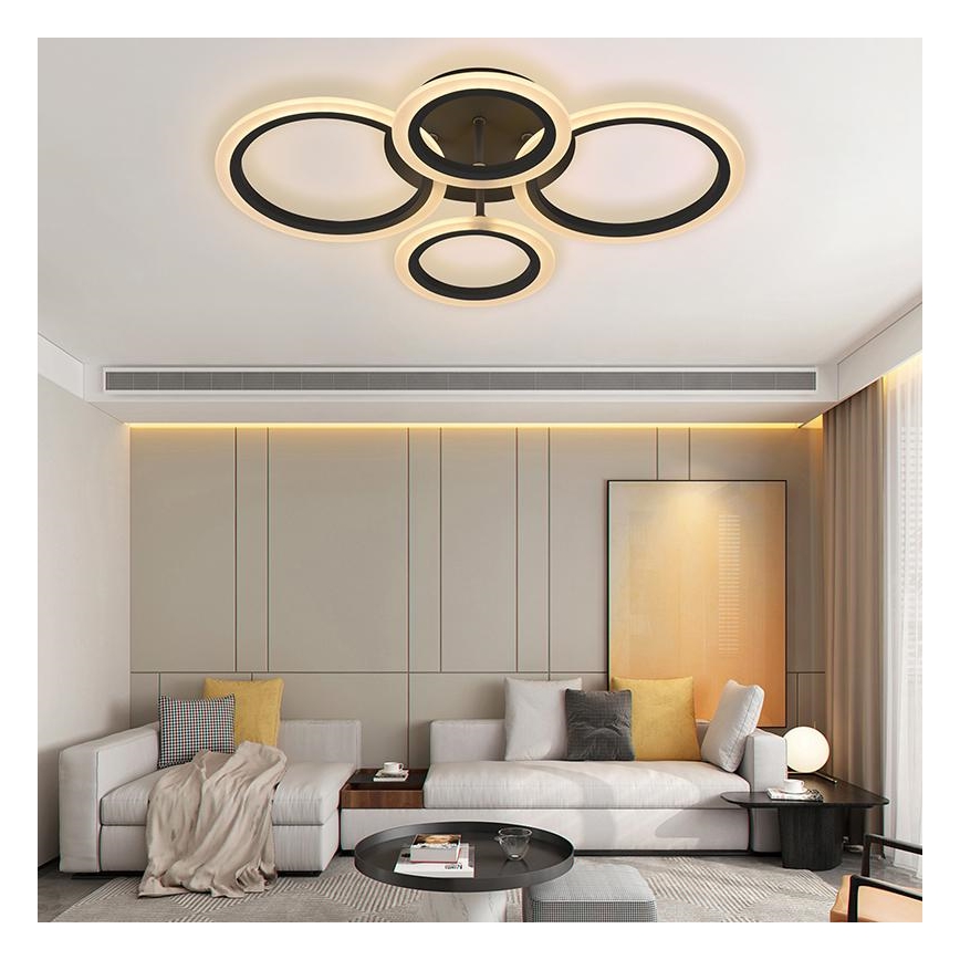 Brilagi - LED Ściemnialny żyrandol natynkowy ORBITS LED/50W/230V 3000-6500K + Pilot zdalnego sterowania