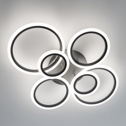 Brilagi - LED Ściemnialny żyrandol natynkowy ORBITS LED/85W/230V 3000-6500K antracyt + pilot zdalnego sterowania