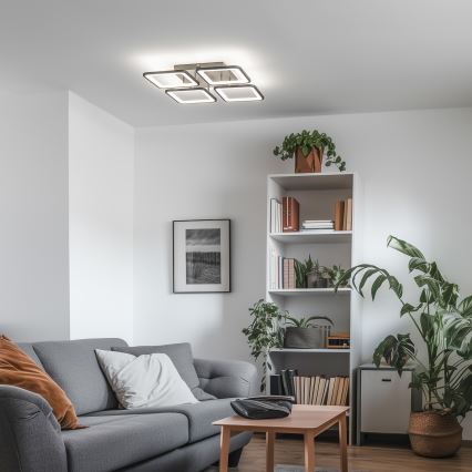 Brilagi - LED Ściemnialny żyrandol natynkowy SQUARED LED/85W/230V 3000-6500K + pilot zdalnego sterowania