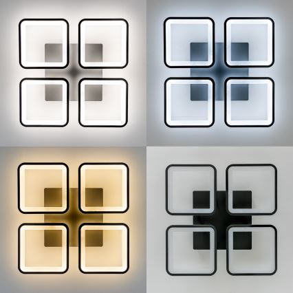 Brilagi - LED Ściemnialny żyrandol natynkowy SQUARED LED/85W/230V 3000-6500K + pilot zdalnego sterowania