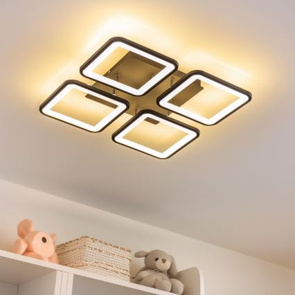 Brilagi - LED Ściemnialny żyrandol natynkowy SQUARED LED/85W/230V 3000-6500K + pilot zdalnego sterowania