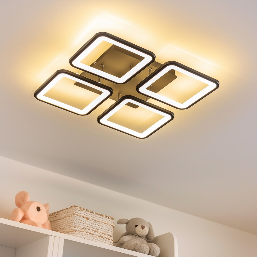 Brilagi - LED Ściemnialny żyrandol natynkowy SQUARED LED/85W/230V 3000-6500K + pilot zdalnego sterowania