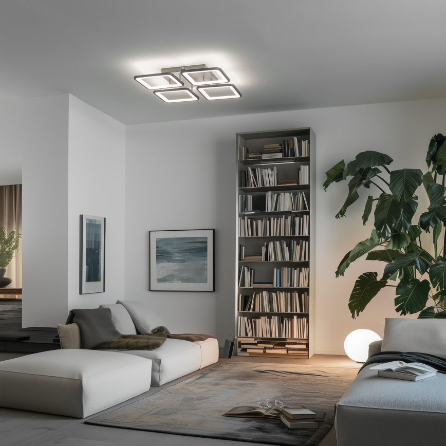Brilagi - LED Ściemnialny żyrandol natynkowy SQUARED LED/85W/230V 3000-6500K + pilot zdalnego sterowania
